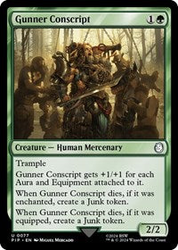 Gunner Conscript (NM Nonfoil) [Fallout]