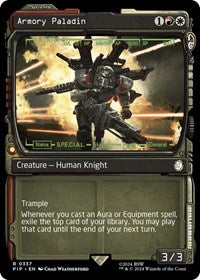 Armory Paladin (Showcase) (NM Nonfoil) [Fallout]