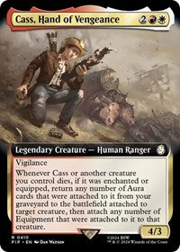 Cass, Hand of Vengeance (Extended Art) (NM Nonfoil) [Fallout]