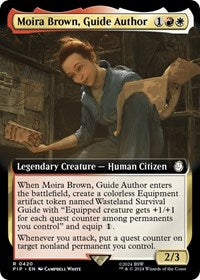 Moira Brown, Guide Author (Extended Art) (NM Foil) [Fallout]