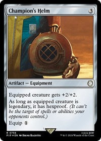 Champion's Helm (Surge Foil) (NM Foil) [Fallout]