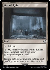 Buried Ruin (Surge Foil) (NM Foil) [Fallout]