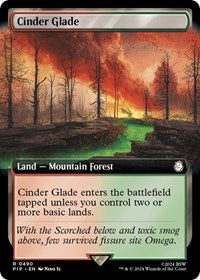 Cinder Glade (Extended Art) (NM Nonfoil) [Fallout]