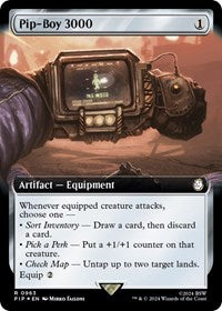 Pip-Boy 3000 (Extended Art) (Surge Foil) (NM Foil) [Fallout]