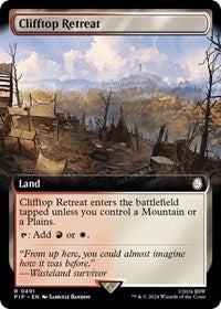 Clifftop Retreat (Extended Art) (NM Foil) [Fallout]