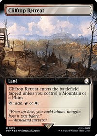 Clifftop Retreat (Extended Art) (Surge Foil) (NM Foil) [Fallout]