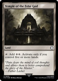 Temple of the False God (Surge Foil) (NM Foil) [Fallout]