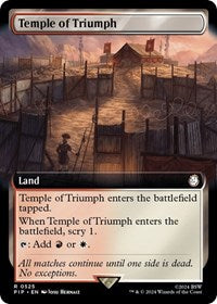 Temple of Triumph (Extended Art) (NM Foil) [Fallout]