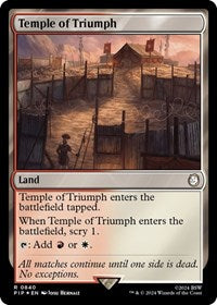Temple of Triumph (Surge Foil) (NM Foil) [Fallout]