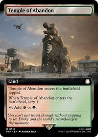 Temple of Abandon (Extended Art) (NM Nonfoil) [Fallout]
