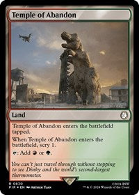 Temple of Abandon (Surge Foil) (NM Foil) [Fallout]