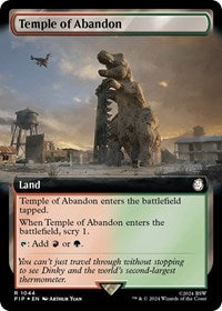 Temple of Abandon (Extended Art) (Surge Foil) (NM Foil) [Fallout]