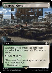 Sunpetal Grove (Extended Art) (NM Nonfoil) [Fallout]