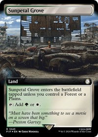 Sunpetal Grove (Extended Art) (Surge Foil) (NM Foil) [Fallout]