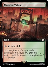 Mossfire Valley (Extended Art) (NM Foil) [Fallout]