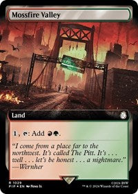 Mossfire Valley (Extended Art) (Surge Foil) (NM Foil) [Fallout]