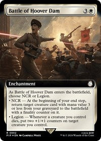 Battle of Hoover Dam (Extended Art) (Surge Foil) (NM Foil) [Fallout]