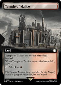 Temple of Malice (Extended Art) (NM Nonfoil) [Fallout]