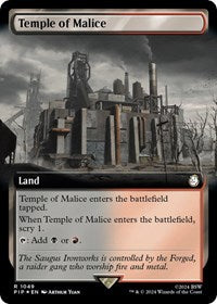 Temple of Malice (Extended Art) (Surge Foil) (NM Foil) [Fallout]