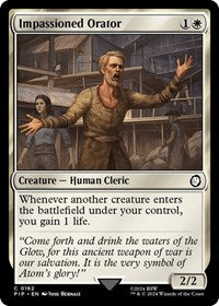 Impassioned Orator (NM Foil) [Fallout]
