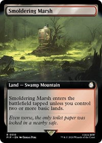 Smoldering Marsh (Extended Art) (NM Nonfoil) [Fallout]