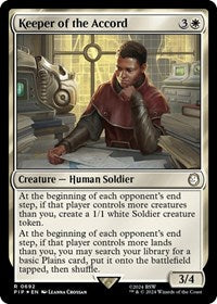 Keeper of the Accord (Surge Foil) (NM Foil) [Fallout]