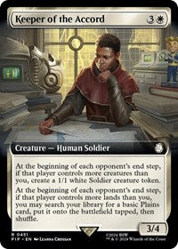 Keeper of the Accord (Extended Art) (NM Foil) [Fallout]