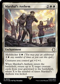 Marshal's Anthem (Surge Foil) (NM Foil) [Fallout]