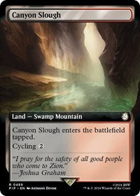 Canyon Slough (Extended Art) (NM Foil) [Fallout]