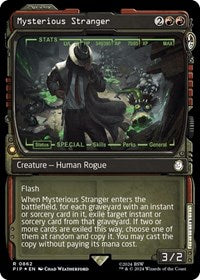 Mysterious Stranger (Showcase) (Surge Foil) (NM Foil) [Fallout]