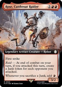Rose, Cutthroat Raider (Extended Art) (Surge Foil) (NM Foil) [Fallout]