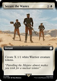 Secure the Wastes (Extended Art) (Surge Foil) (NM Foil) [Fallout]