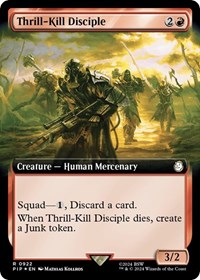 Thrill-Kill Disciple (Extended Art) (Surge Foil) (NM Foil) [Fallout]