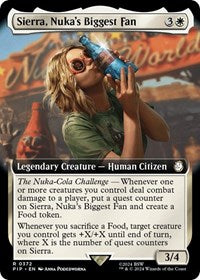 Sierra, Nuka's Biggest Fan (Extended Art) (NM Nonfoil) [Fallout]