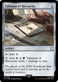 Talisman of Hierarchy (Surge Foil) (NM Foil) [Fallout]