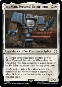Yes Man, Personal Securitron (NM Foil) [Fallout]