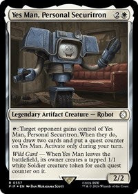Yes Man, Personal Securitron (Surge Foil) (NM Foil) [Fallout]