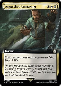 Anguished Unmaking (Extended Art) (NM Nonfoil) [Fallout]