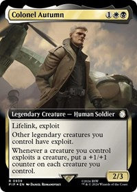 Colonel Autumn (Extended Art) (Surge Foil) (NM Foil) [Fallout]