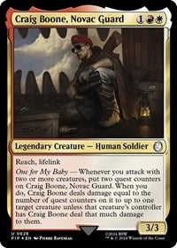 Craig Boone, Novac Guard (Surge Foil) (NM Foil) [Fallout]