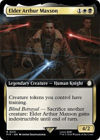 Elder Arthur Maxson (Extended Art) (NM Foil) [Fallout]