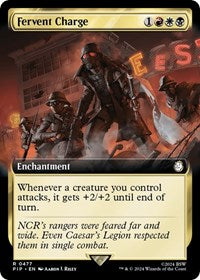 Fervent Charge (Extended Art) (NM Nonfoil) [Fallout]