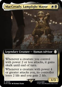 MacCready, Lamplight Mayor (Extended Art) (Surge Foil) (NM Foil) [Fallout]