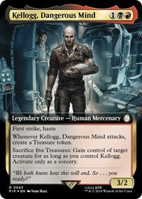 Kellogg, Dangerous Mind (Extended Art) (Surge Foil) (NM Foil) [Fallout]