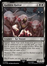 Ruthless Radrat (Surge Foil) (NM Foil) [Fallout]