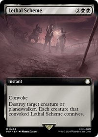 Lethal Scheme (Extended Art) (NM Foil) [Fallout]
