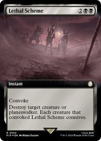 Lethal Scheme (Extended Art) (Surge Foil) (NM Foil) [Fallout]
