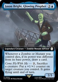 Jason Bright, Glowing Prophet (Extended Art) (Surge Foil) (NM Foil) [Fallout]
