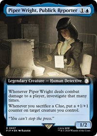 Piper Wright, Publick Reporter (Extended Art) (Surge Foil) (NM Foil) [Fallout]