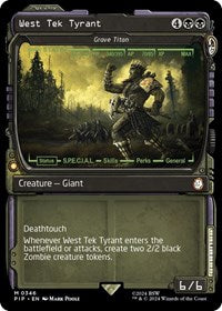 West Tek Tyrant - Grave Titan (Showcase) (NM Foil) [Fallout]